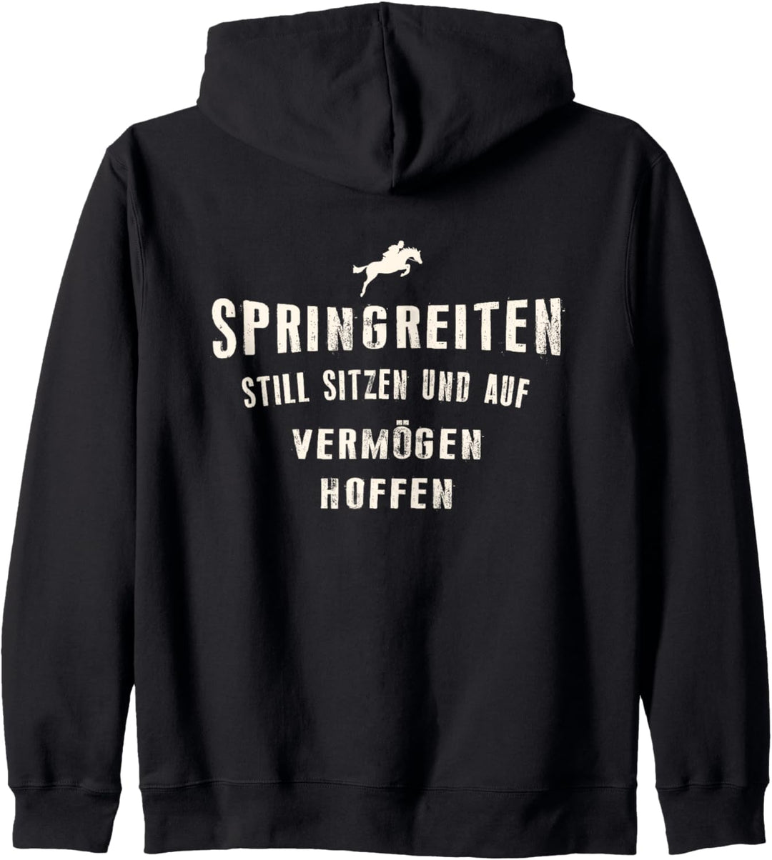 Reiten Reiter Still Sitzen Und Auf Vermögen Hoffen Reit Kapuzenjacke