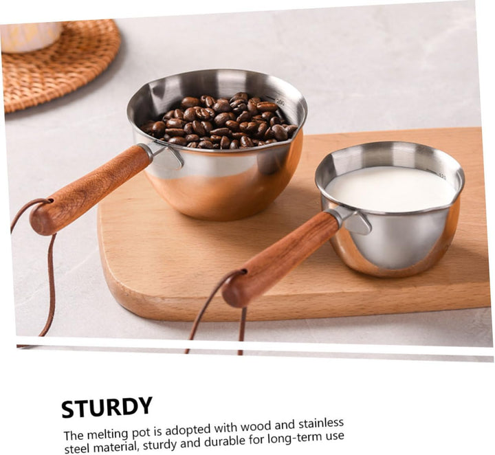 BESTonZON Butter-Sossentopf Mit Ausgiesser Kleiner Topf Zum Eingiessen Von Öl Kleiner Topf Mit Griff