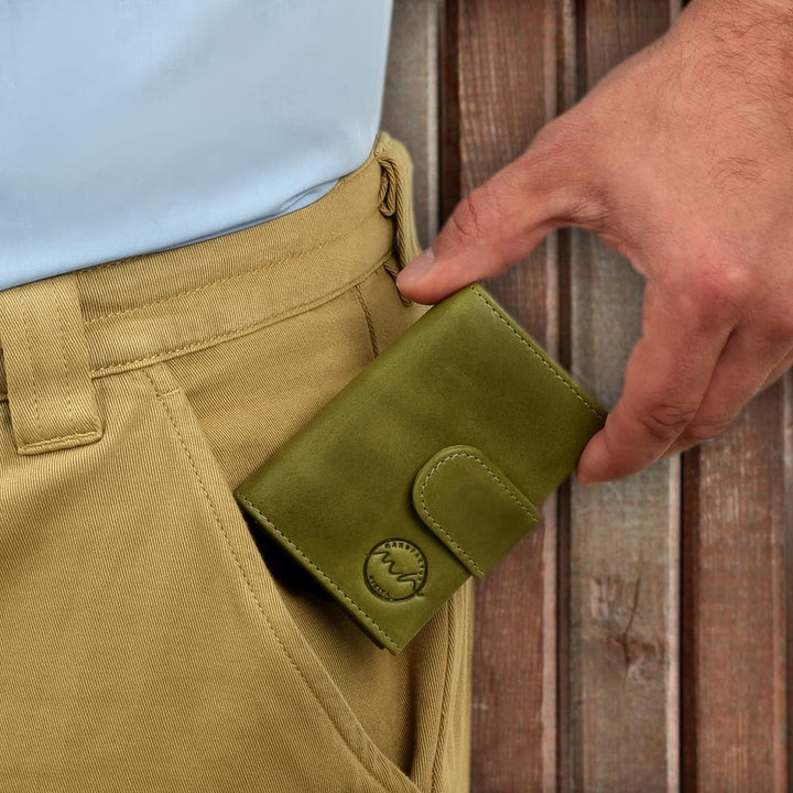 Manufaktur Nikita® Kreditkartenetui Echtleder | Geldbörse mit RFID-Schutz | Wallet für 10 Karten | f