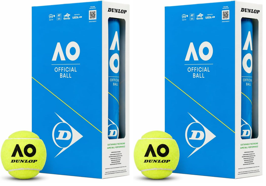 DUNLOP Tennisball Australian Open - für Sandplatz, Hartplatz und Rasen 2x 8 Bälle, 2x 8 Bälle