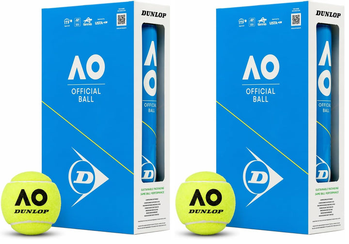 DUNLOP Tennisball Australian Open - für Sandplatz, Hartplatz und Rasen 2x 8 Bälle, 2x 8 Bälle