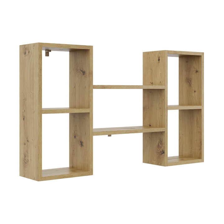 KUBUTKU Dekorativ Wandregal mit 5 Böden 102x60x18 Design Skandinavischer Modern für Wohnzimmer Küche
