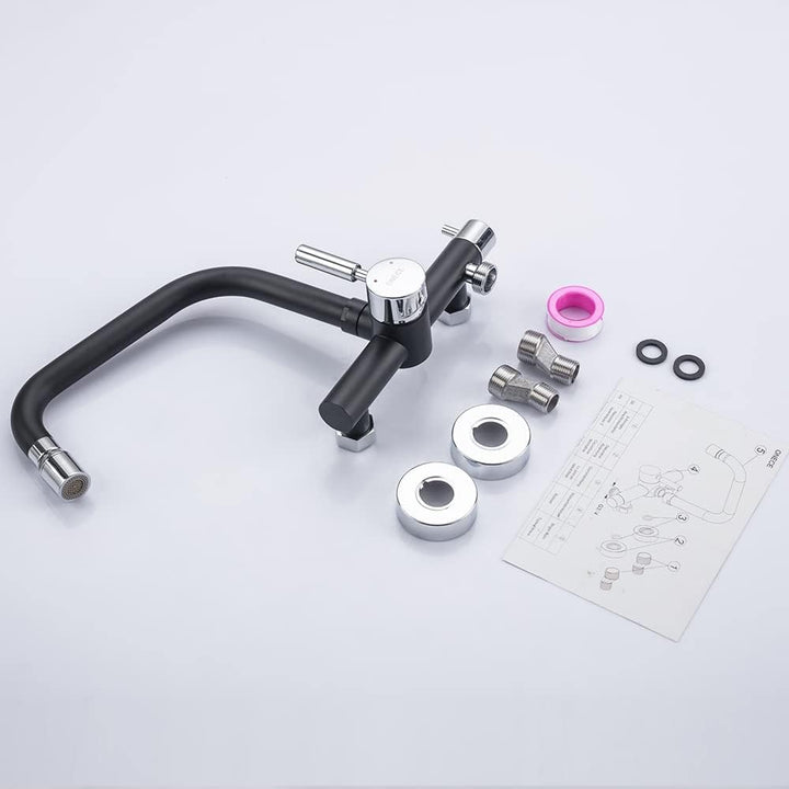 ONECE Wandarmatur Küche mit 3/4 Zoll Anschluss für Geschirrspüler/Waschmaschine, Küchenarmatur Wandm