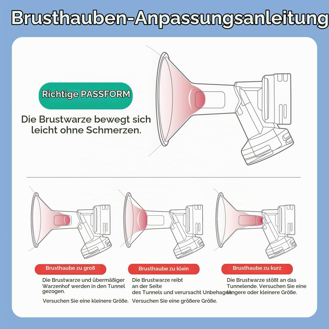 Maymom-melkpompset Kompatibel mit Medela-Swing-Milchpumpe. Bevat Brusthaube,Ventilkopf, Ventilmembra