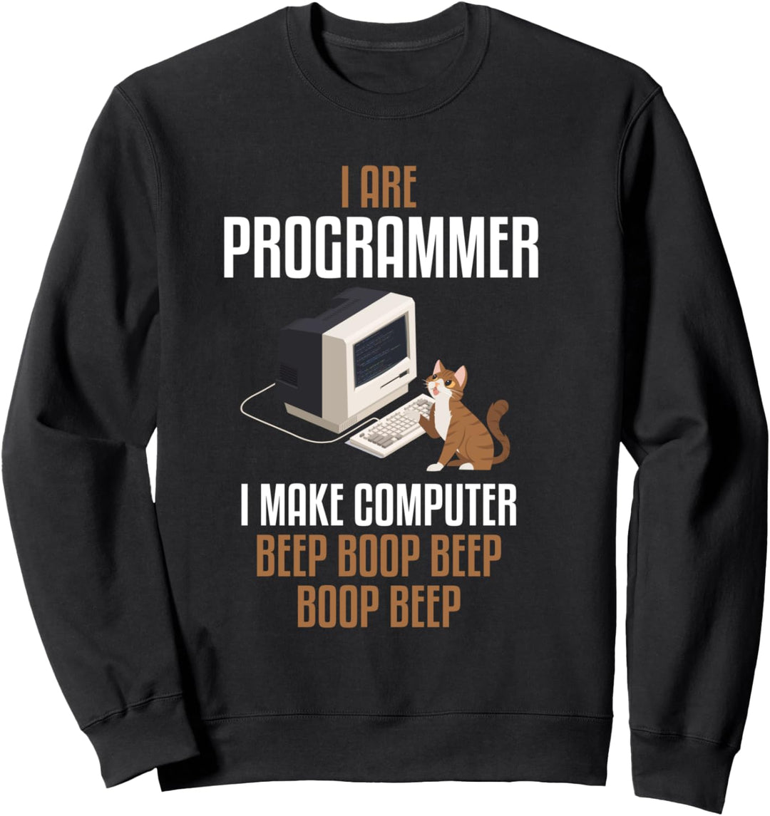 I Are Programmer Lustige Programmierer Katze Sweatshirt