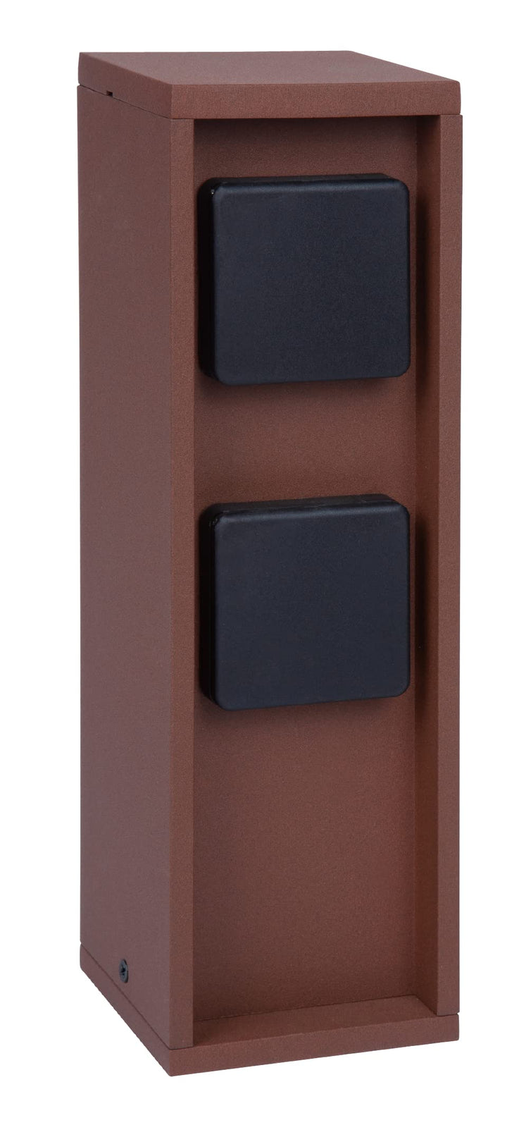 Bold 19370 Pado Aussen-Steckdose-Garten Steckdosen-Säule mit 2Fach Stecker in Rost Design (IP44 Outd