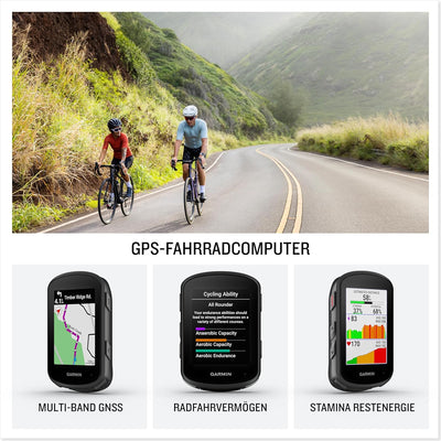 Garmin Edge 540 - EU Central + West, GPS-Fahrradcomputer mit Tastenbedienung, 2,6 Zoll Farbdisplay,