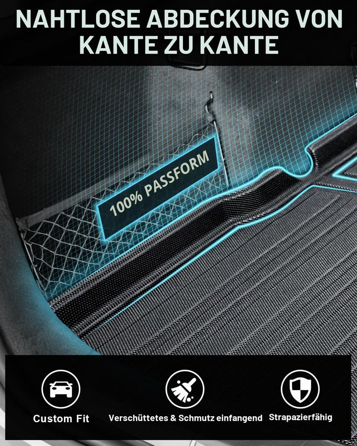 CDEFG Kompatibel mit BMW X1 IX1 U11 2024 2023 2022 Kofferraumwanne Kofferraummatte TPE Wasserdicht A