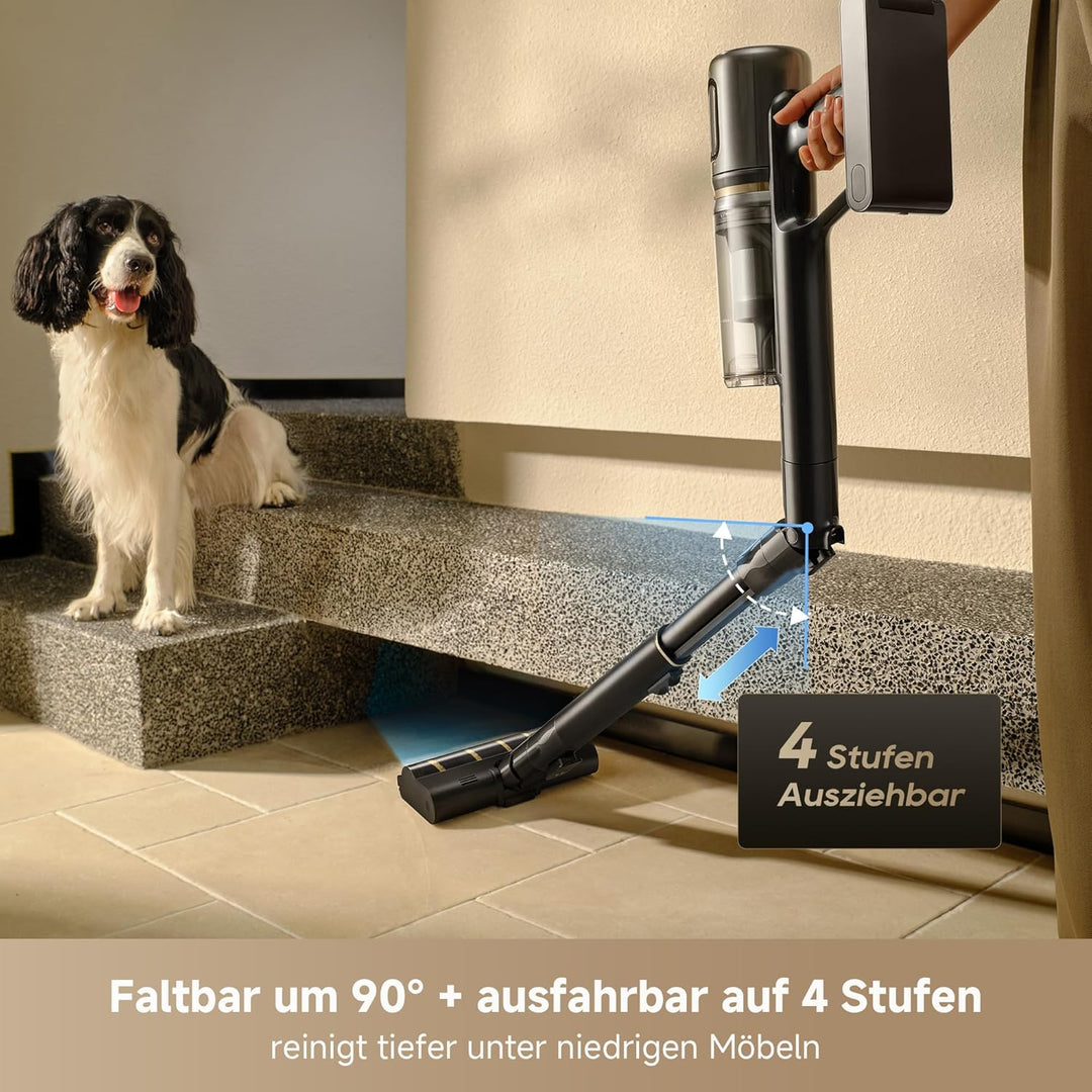 dreame V20 Pro-A Kabelloser Staubsauger, Kantenreinigung 0 mm, ohne Verheddern, für Hartböden und Te