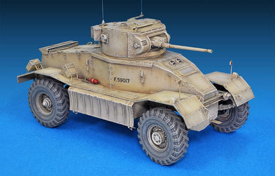 Mini Art 35152 1:35 Brit. Spähpanzer AEC Mk.I-originalgetreue Nachbildung, Modellbau, Plastik Bausat