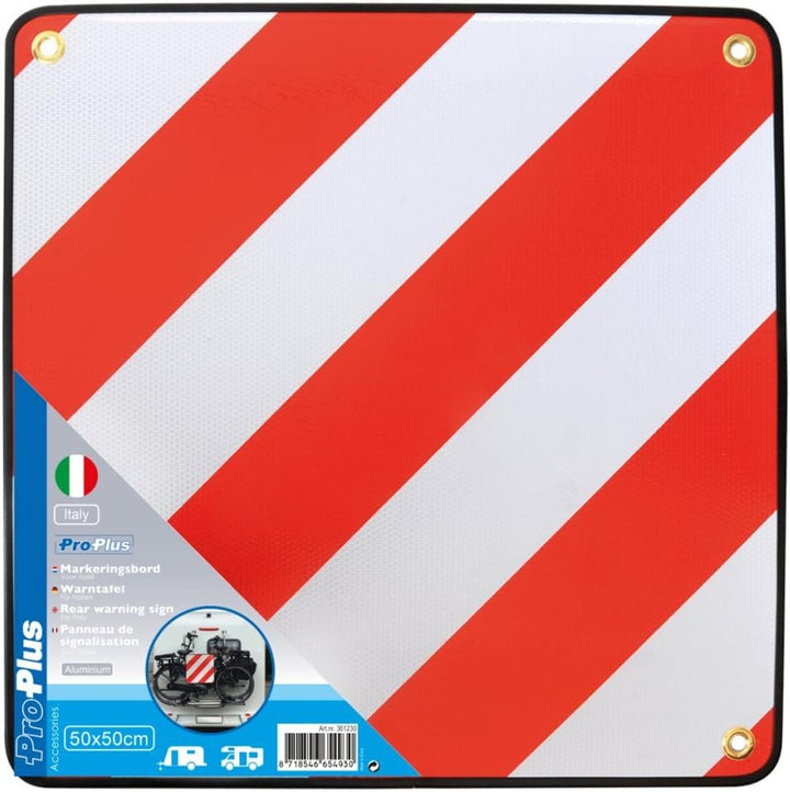 ProPlus Alu-Warntafel 50x50cm für Italien