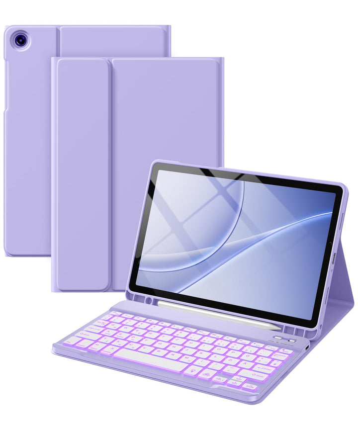 Vobafe Hülle mit Tastatur für Samsung Galaxy Tab A11+ Plus 11 Zoll 2025 / Tab A9+ Plus 2023, 7 Farbe