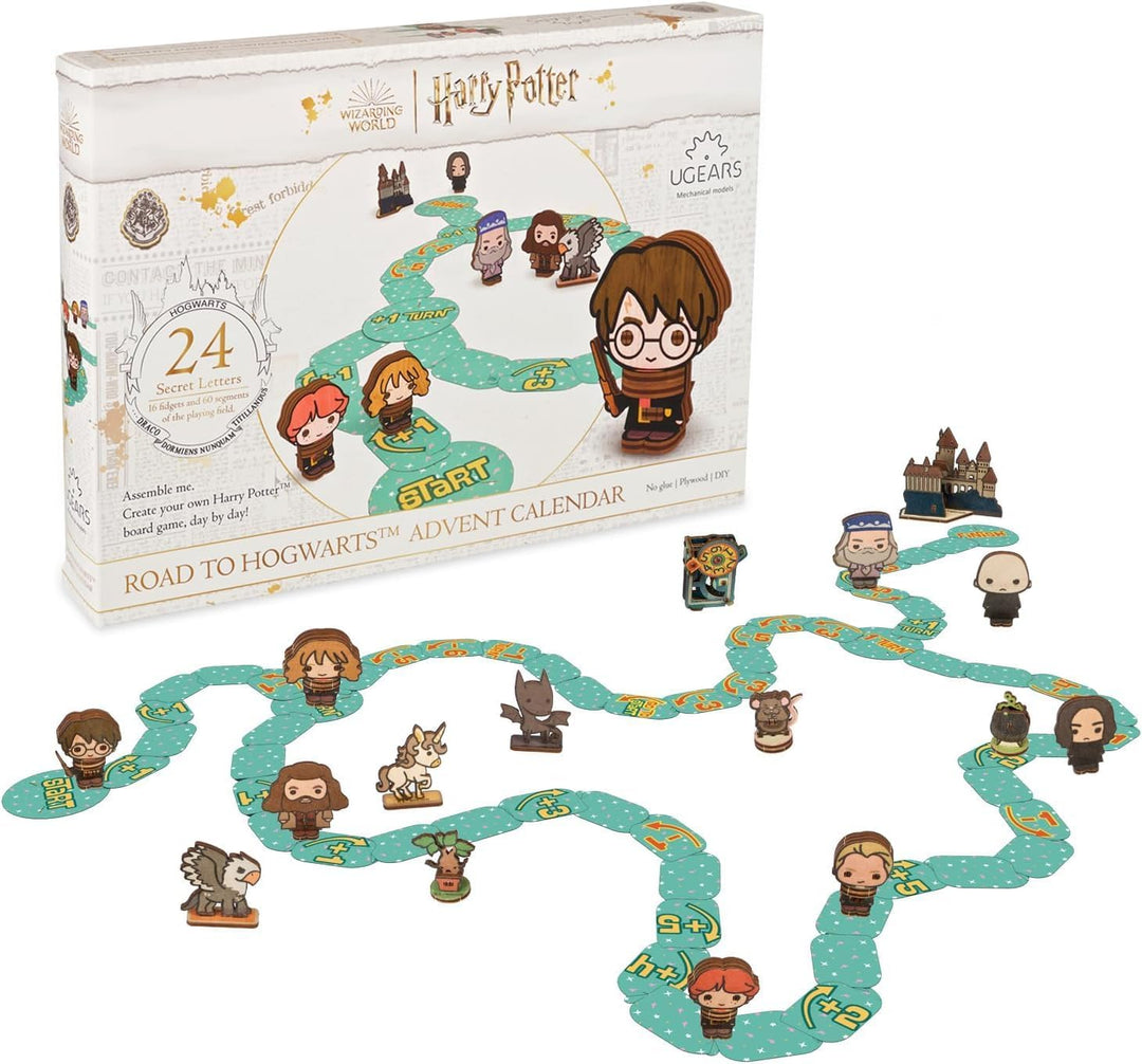 UGEARS Harry Potter Adventskalender 2025 – Road to Hogwarts Modellbausatz 3D holzpuzzle für Erwachse