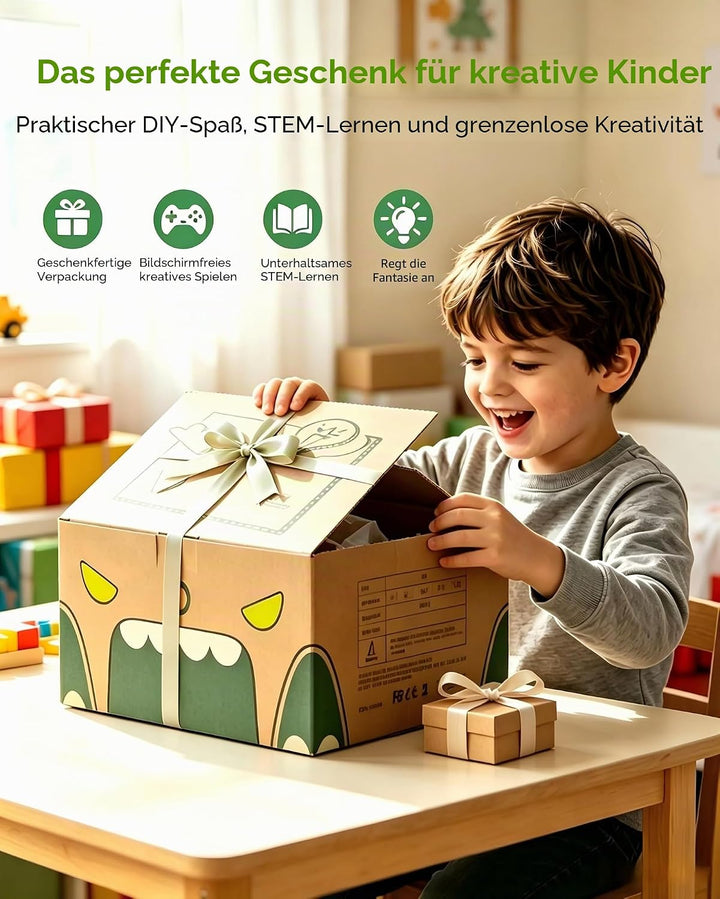 Sicherer Elektrischer Kartonschneider für Kinder, DIY Upcycling von Pappe für praktisches Lernen und