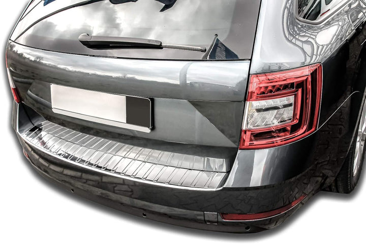 Ladekantenschutz Edelstahl CHROM kompatibel für SKODA Octavia 3 Kombi FACELIFT 2017-2020 | premium Q