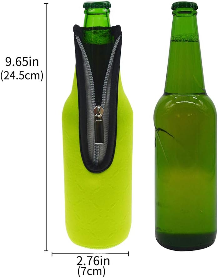 Orchidtent 4 Stück 17,6 Oz (500ml) Neopren Isoliert Klappbar Bierflaschen Kühler, Insulated Neopren-