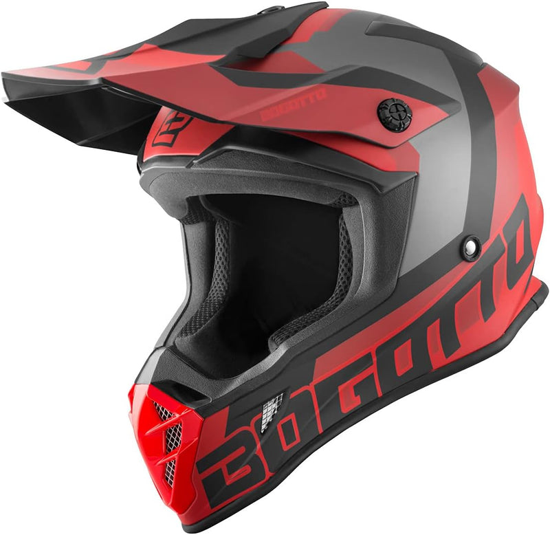 Bogotto V332 Unit Motocross Helm XL Rot, XL Rot