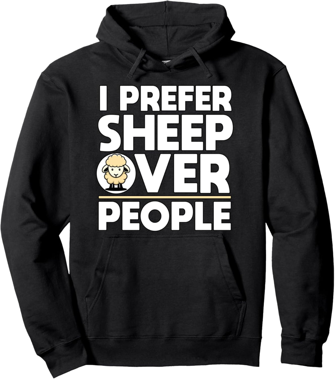 Ich ziehe Schaf Menschen vor Schäfer Sachen Schaf Pullover Hoodie
