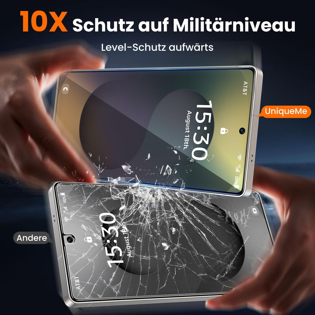 UniqueMe für Samsung Galaxy S25 Ultra für Panzerglas - [Full Screen Displayschutz] Schutzfolie für S