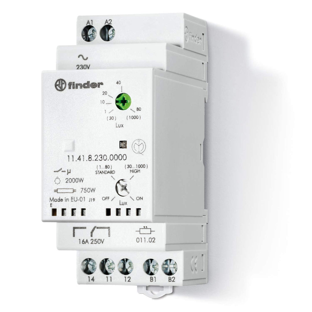 Finder 114182300000PAS Dämmerungsschalter, mit Wechsler, 16 A, 230 VAC