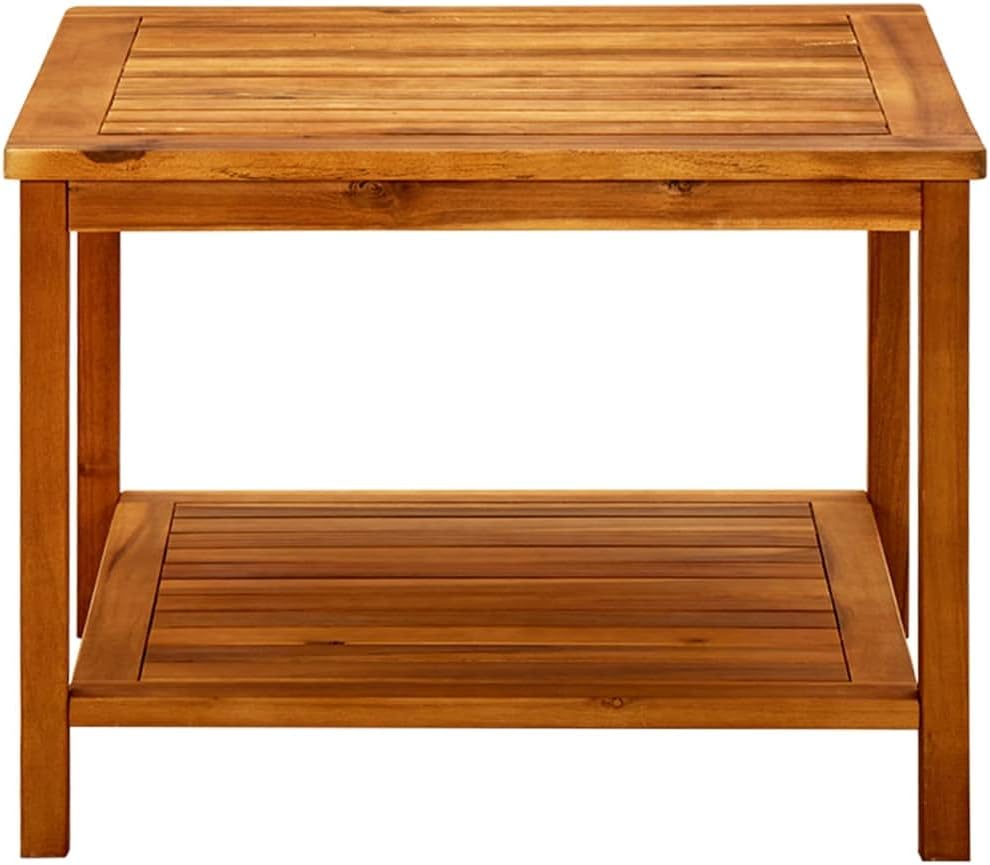 vidaXL Akazienholz Massiv Couchtisch Gartentisch Beistelltisch Holztisch Kaffeetisch Teetisch Terras