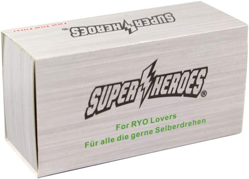 Sepilo Super Heroes 7mm Filter Slim Eindrehfilter Aktivkohlefilter for RYO Lovers zum Selberdrehen F