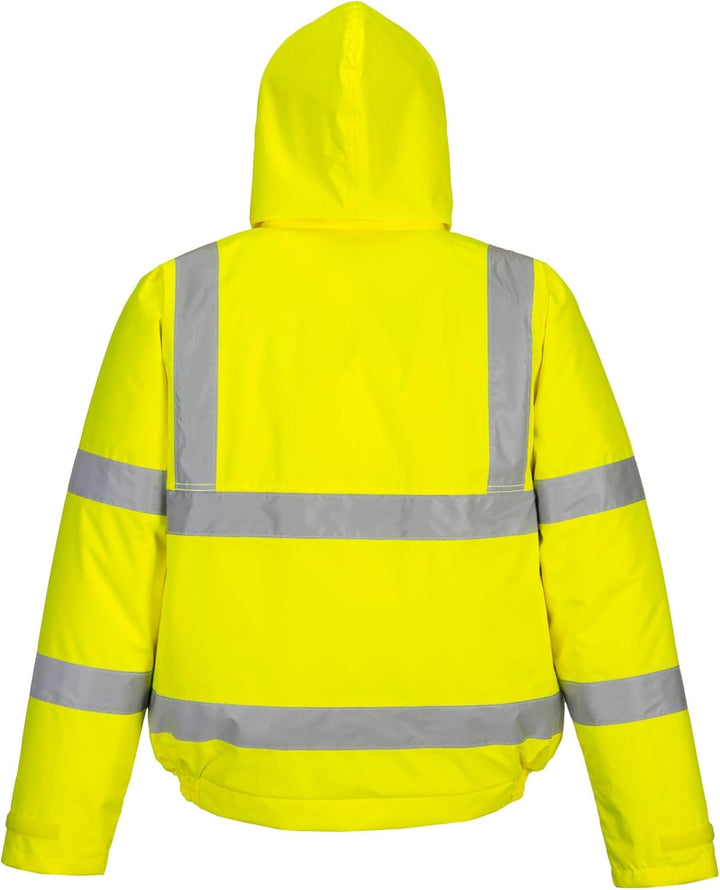 Portwest Bomberjacke mit Reflexstreifen Leuchtend, S