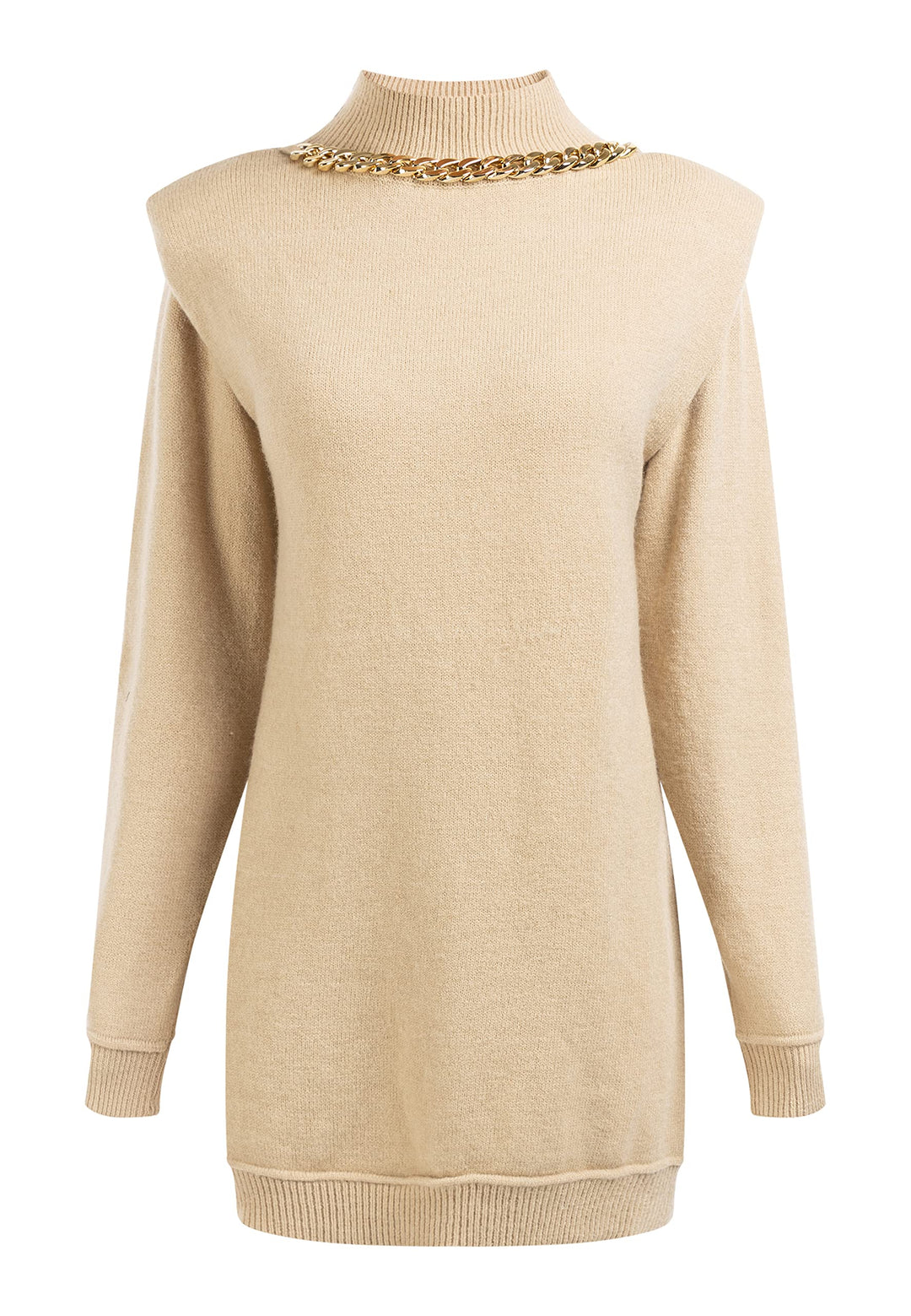 faina Damen Strickkleid tuxe XL-XXL Beige, XL-XXL Beige