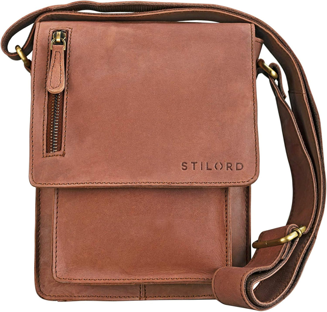 STILORD 'Finn' kleine Umhängetasche Herren Schultertasche Vintage Messenger Bag 8,4 Zoll Tablettasch