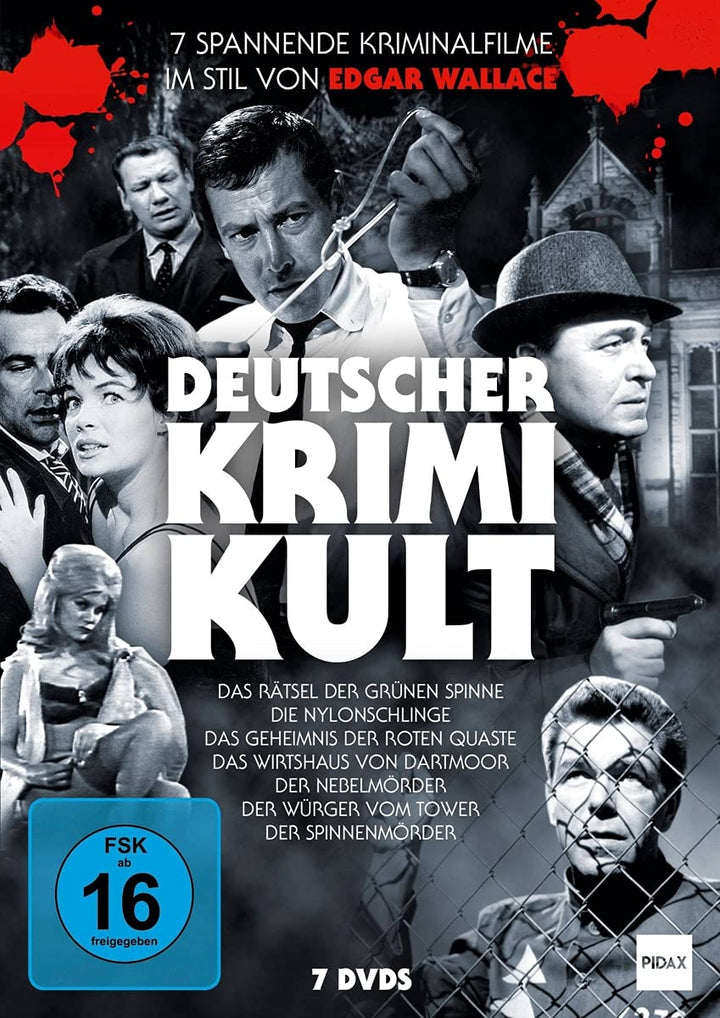 Deutscher Krimi-Kult / 7 spannende Kriminalfilme im Stil von Edgar Wallace (Pidax Film Klassiker) [7