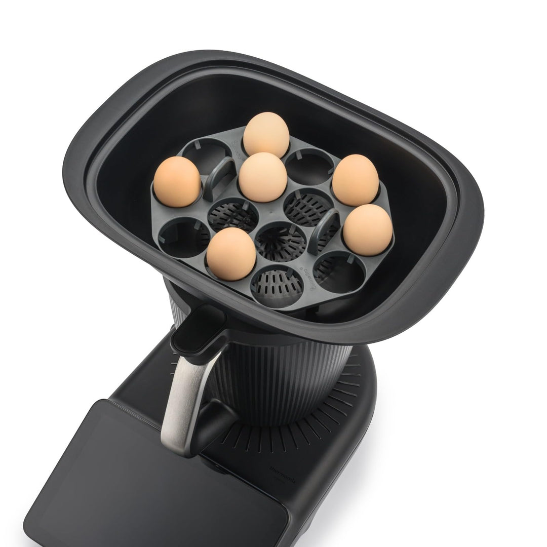 eggFUSION Eierkocher Halter zu 14 Eier für Thermomix Zubehör TM7 TM6 TM5 TM31 - Kompatibel mit MC Sm