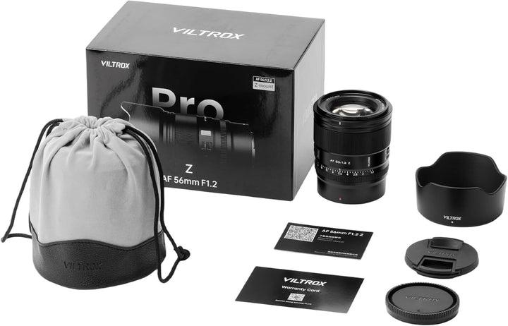 VILTROX 56mm f/1.2 Z-Mount Objektiv für Nikon, 56mm f/1.2 Autofokus Grosse Blendenöffnung APS-C-Obje