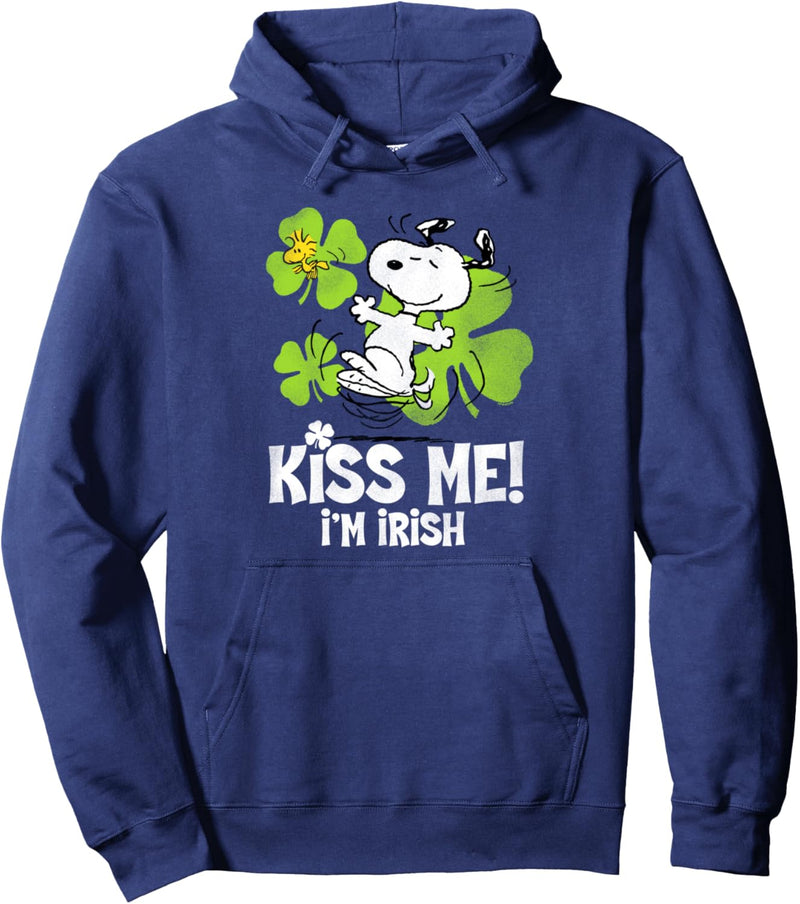 Peanuts St Pattys Day Küss mich Pullover Hoodie