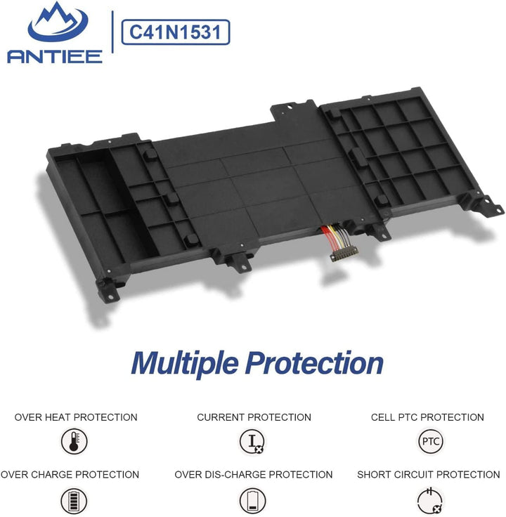 ANTIEE C41N1531 Laptop Akku Replacement für ASUS ROG GL502VS GL502VY G502VY G502VS G502VSK FX502VY F