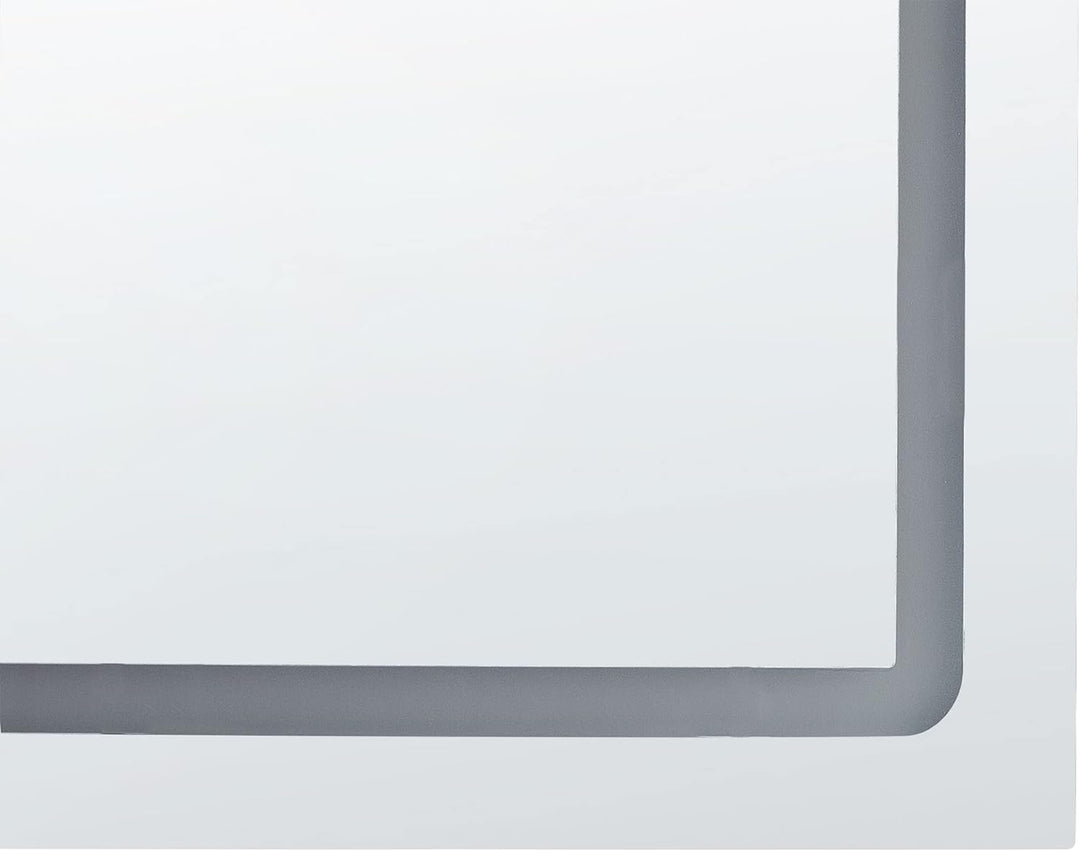 Badspiegel mit LED-Licht Touch-Sensor Antibeschlag silber 120x60 cm Benouville