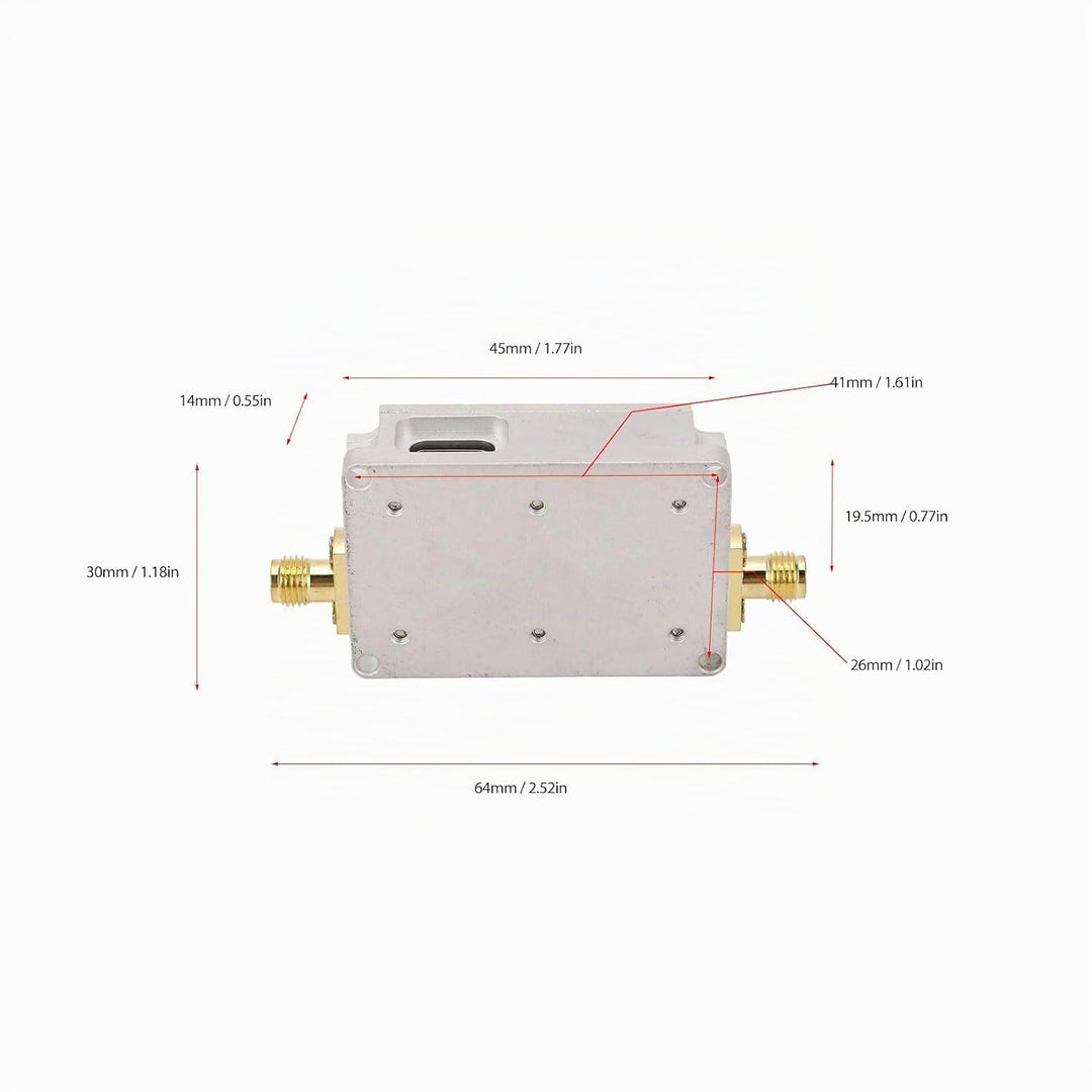 HF-Verstärker 40DB Hohe Verstärkung 10M Bis 6 GHz Breiter Rauscharmer Breitbandverstärker Übertragun