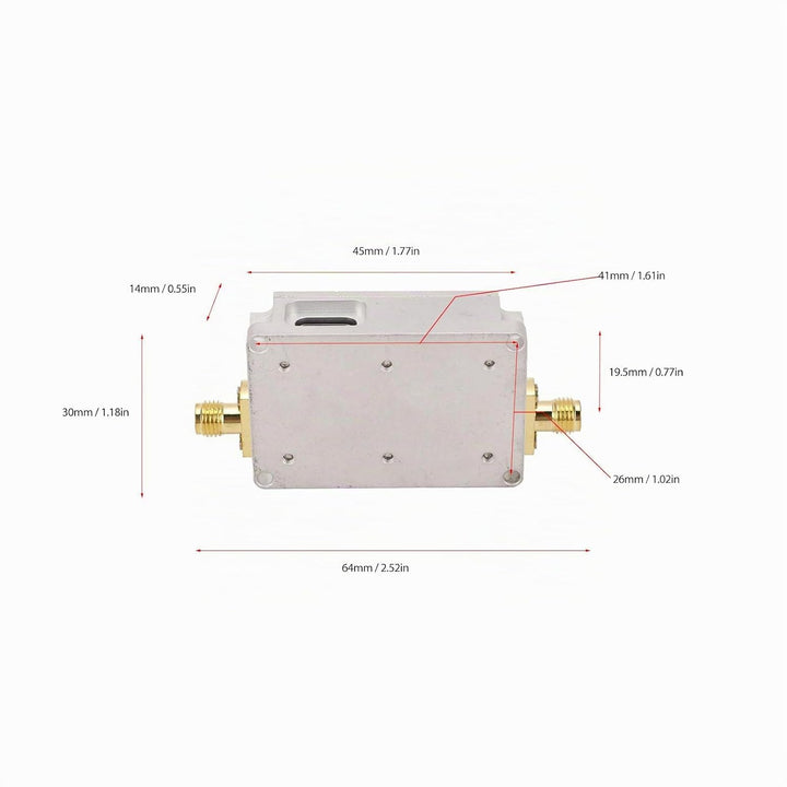HF-Verstärker 40DB Hohe Verstärkung 10M Bis 6 GHz Breiter Rauscharmer Breitbandverstärker Übertragun