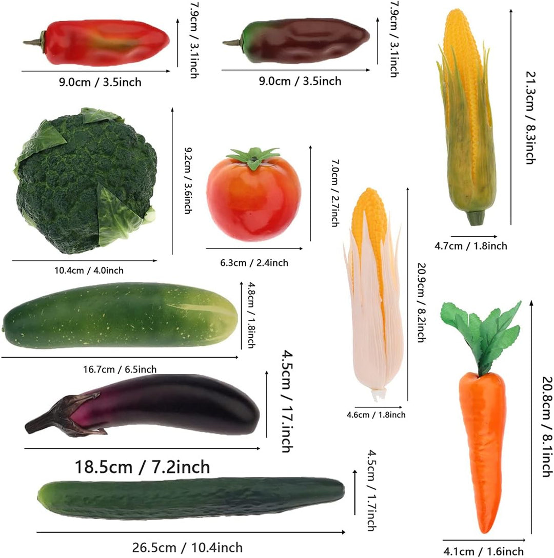 10 PCS Künstliche Realistisch Gemüse Gefälscht Anzeige Fotografie Requisiten Dekoration Haushalt Fau