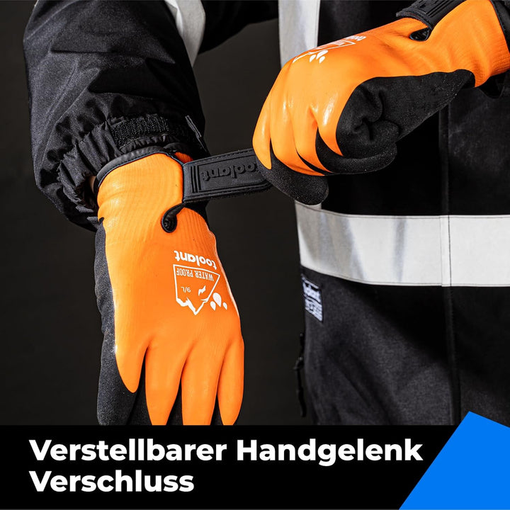 100% Waaserdichte Arbeitshandschuhe für Herren und Damen, 3 Paare, Arbeitshandschuhe Winter für kalt
