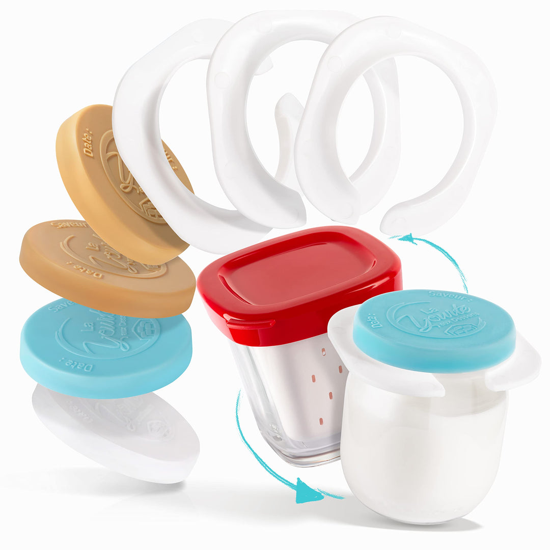 12 Adapter für Joghurtgläser aus Glas, Typ der Milcherei mit der Joghurtbereiter SEB Multidelices +