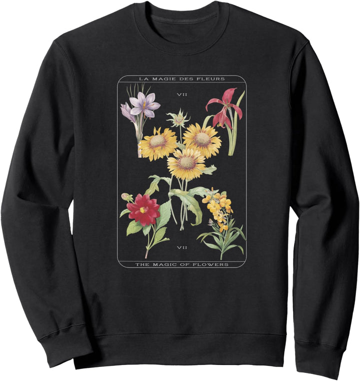 Trendy Floral Tarot Card Sweatshirt