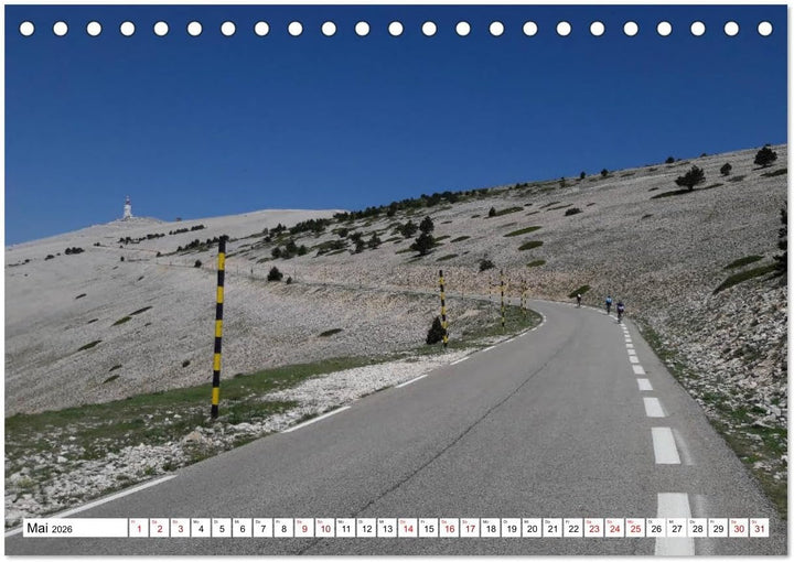 Mit dem Rennrad zum Mont Ventoux (Tischkalender 2026 DIN A5 quer), CALVENDO Monatskalender: Bilder v