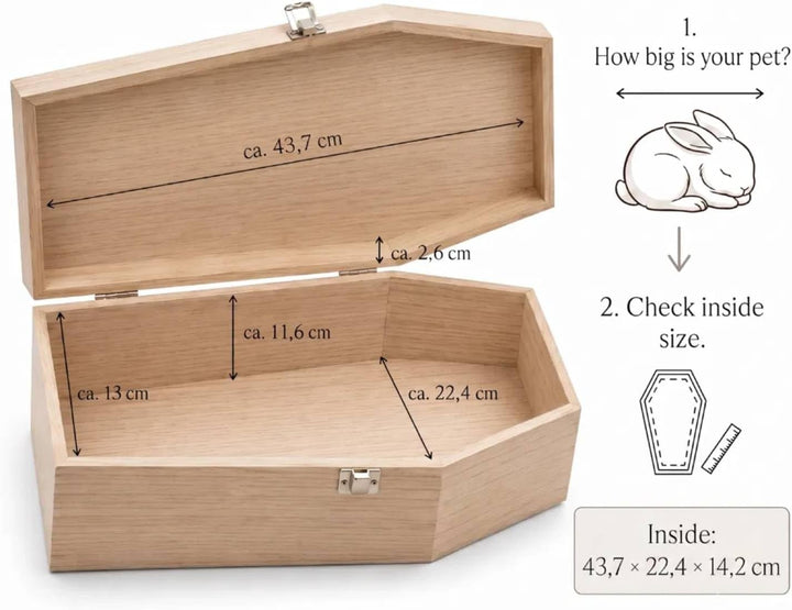 PrimoLiving P-799 Kleintiersarg Sarg Tiersarg aus Holz Grösse L, braun Gr. L, Gr. L