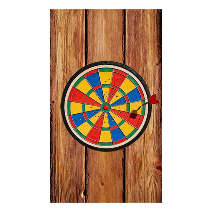 Dart Wandschutz Set aus Filz, 6 Selbstklebende Paneele in Holzoptik (30x30 cm) | Wandschutz für Dart