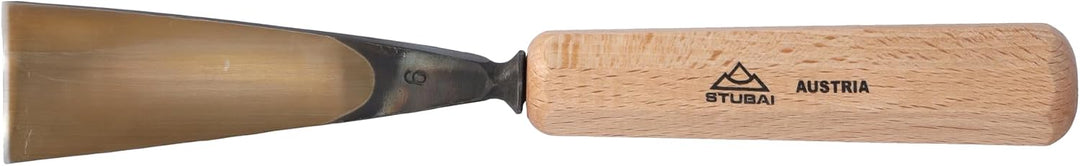 STUBAI Stemmeisen Stechbeitel Serie 52 - Form 6 | Gerades Hohleisen - 40 mm, mit Holzgriff, für Figu