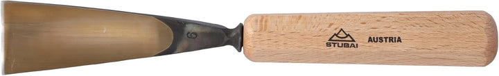 STUBAI Stemmeisen Stechbeitel Serie 52 - Form 6 | Gerades Hohleisen - 40 mm, mit Holzgriff, für Figu