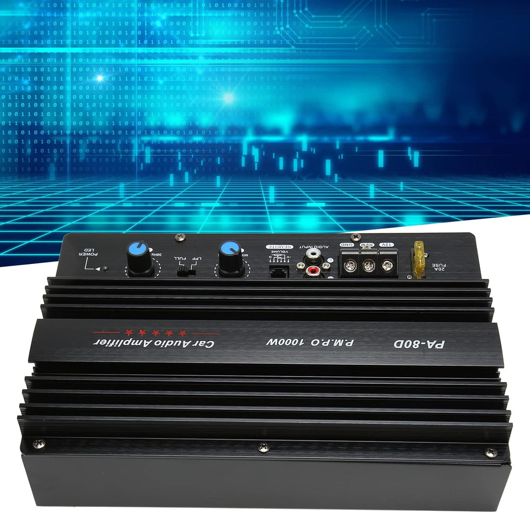 PA 80D 12V 1000W Mono Car High Power Audio Verstärkerplatine Leistungsstarker Bass-Subwoofer-Verstär