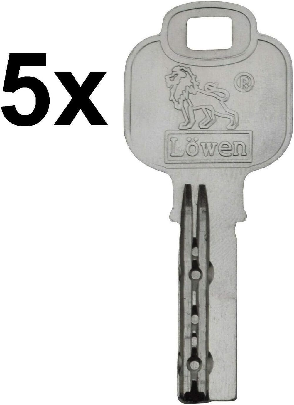 Halbzylinder verstellbar 40 mm 30/10 einzelschliessend inkl. 5 Schlüssel