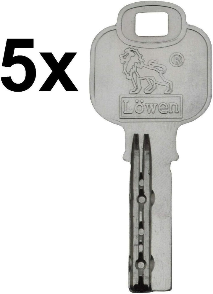 Halbzylinder verstellbar 40 mm 30/10 einzelschliessend inkl. 5 Schlüssel