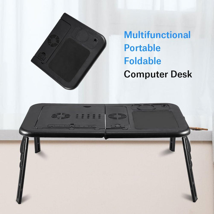 lyrlody Laptoptisch, Tisch Laptoptisch fürs Bett Tragbarer Laptop Tisch mit Verstellbarem Winkel mit